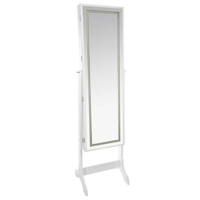 Armoire &agrave; bijoux led, verre rangements d&eacute;co bo&icirc;tes &agrave; bijoux, porte-bijoux