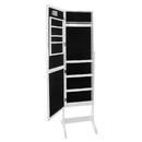 Armoire &agrave; bijoux LED, verre Rangements d&eacute;co Bo&icirc;tes &agrave; bijoux, porte-bijoux