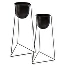 Set de 2 pots Plantes, vases Pots de fleurs