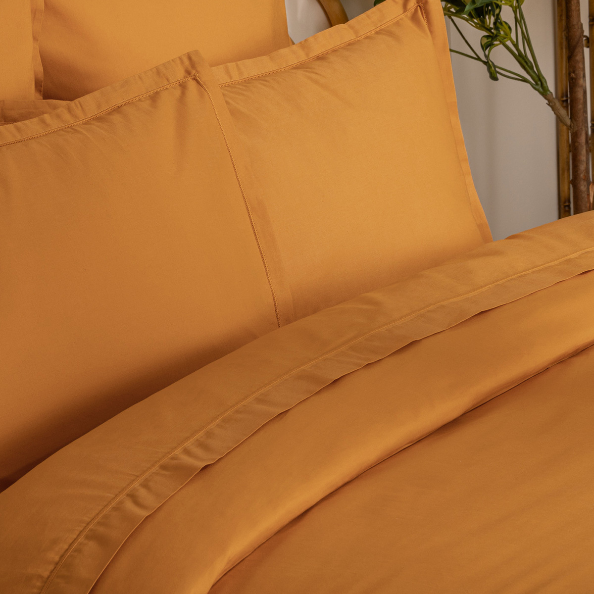 Housse De Couette Atmosphera En Coton Vert Céladon 140x200 Cm - Douceur Et Élégance