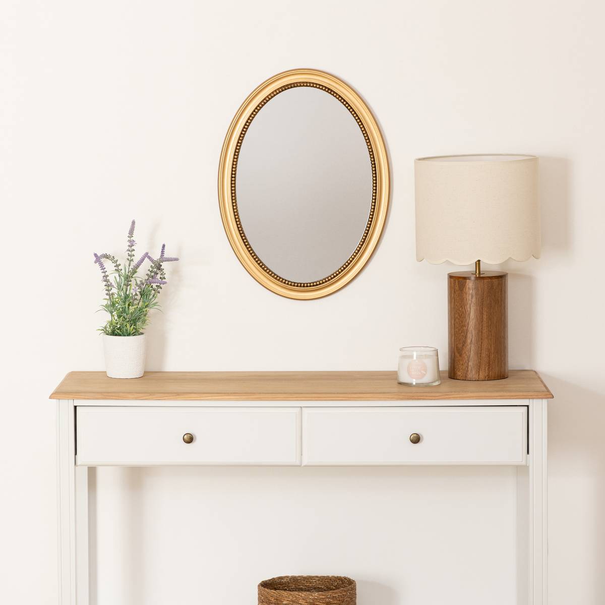 Miroir rond moulure Victoria Décoration murale Miroirs