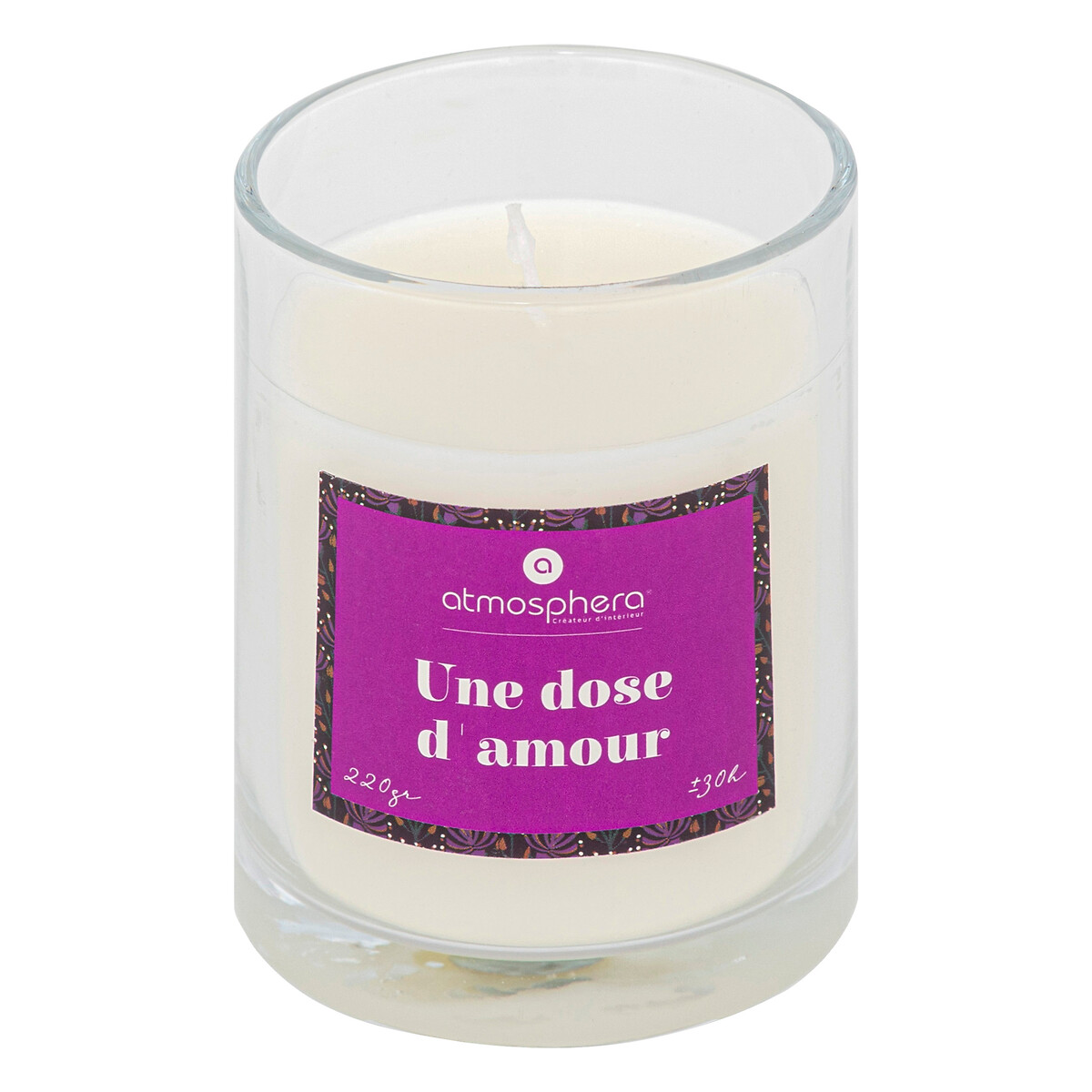 Bougie Parfumée Atmosphera - Fruits Exotiques | 500g | Verre | Brûlée ~40h