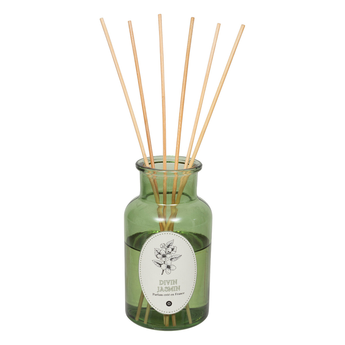 Diffuseur De Parfum à Roseaux - Huile Parfumée 'Ailes De Jasmin', Senteur Fleurie
