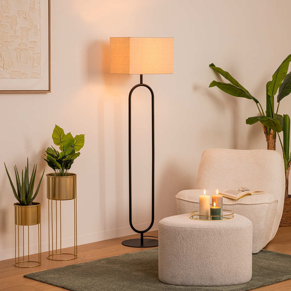 Lampadaire droit Alec Lampadaires Lampadaires droits
