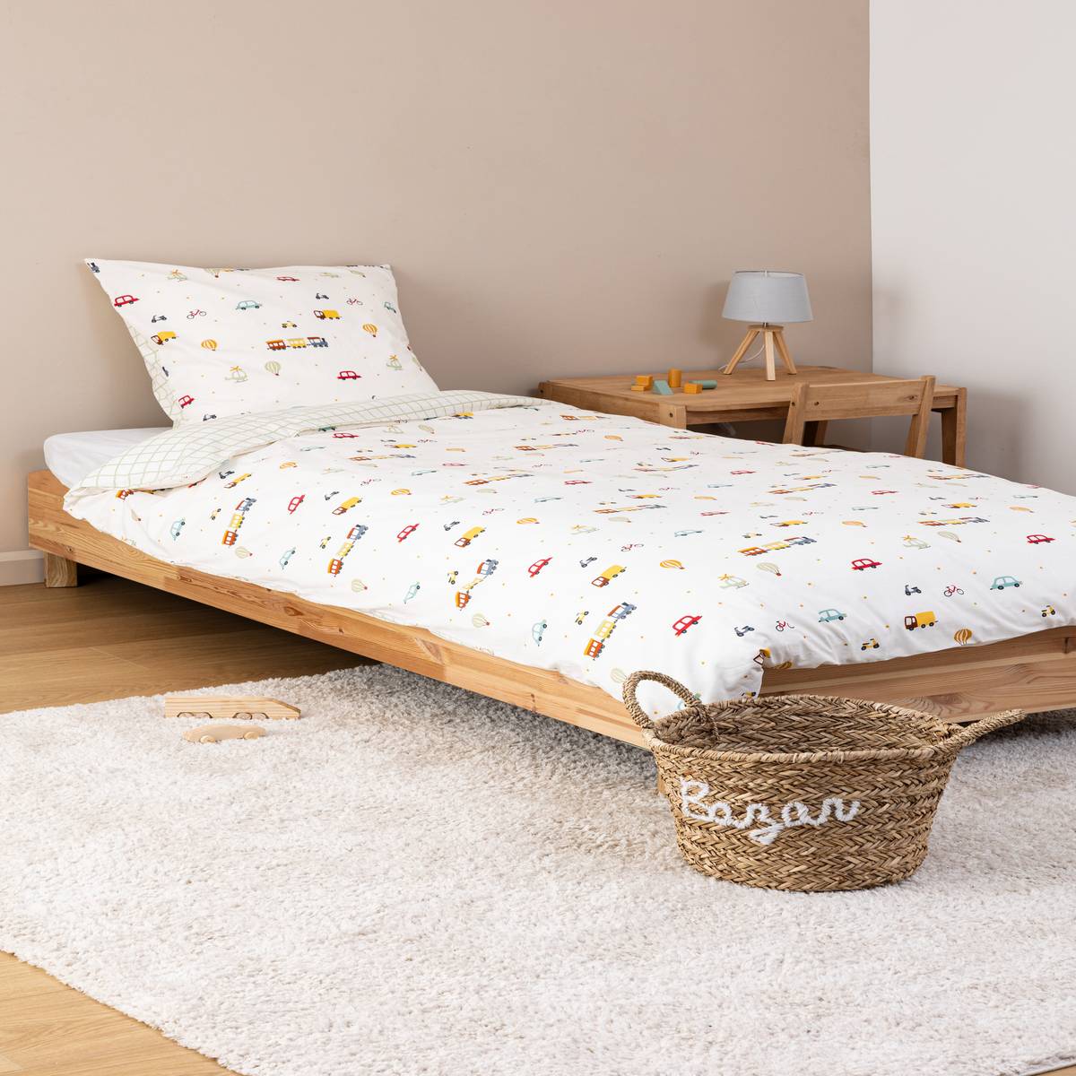 Parure de lit enfant 2 pièces Telma Linge de lit enfant Housses de couette enfant
