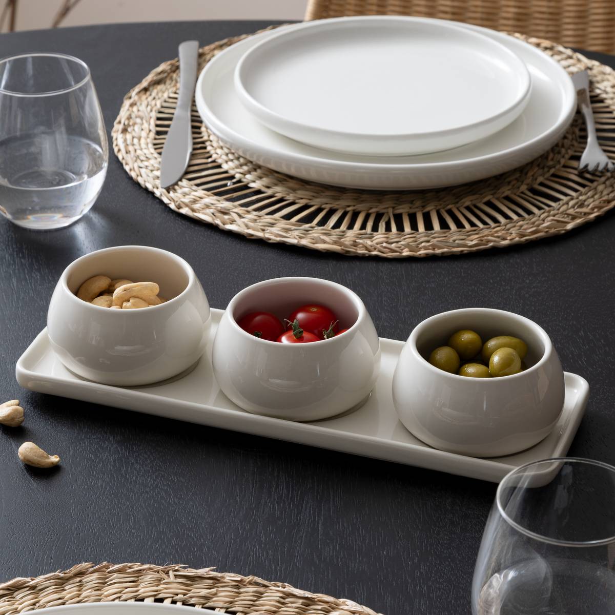 Service apéritif 4 pièces Nora Apéritif, service Set apéritifs
