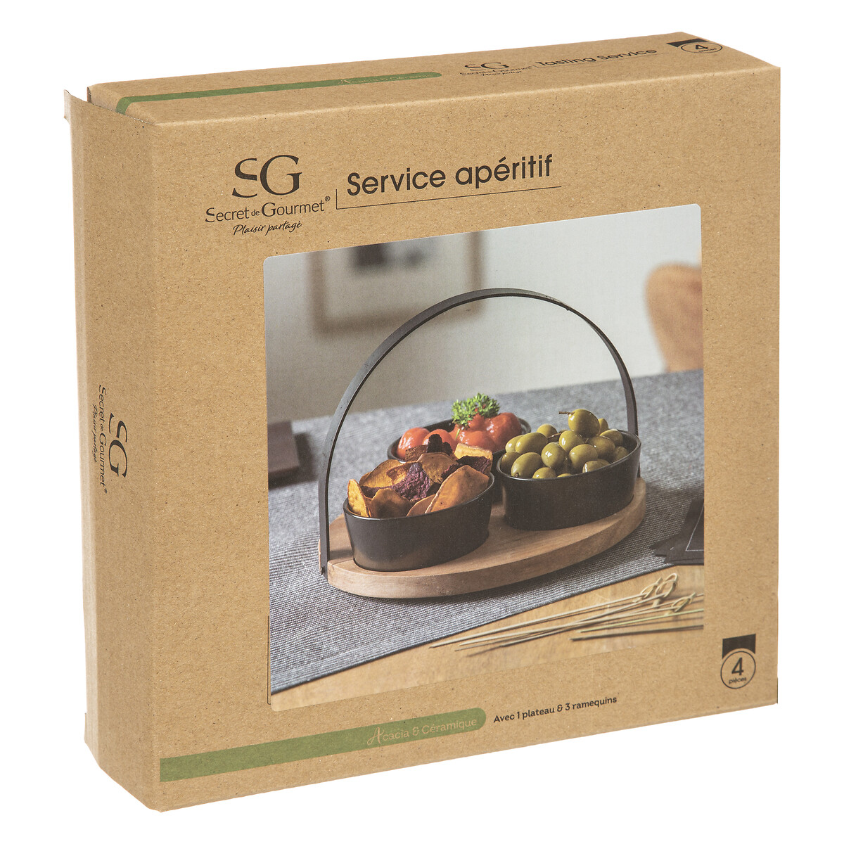 Service apéritif 4 pièces  Mina Apéritif, service Set apéritifs