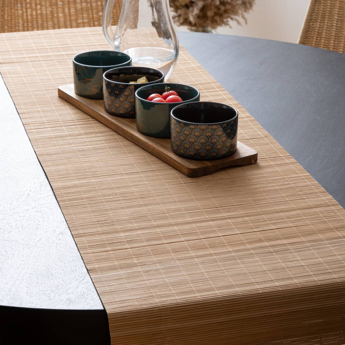 Chemin de table Bambou Linge de table Nappes, chemins de table