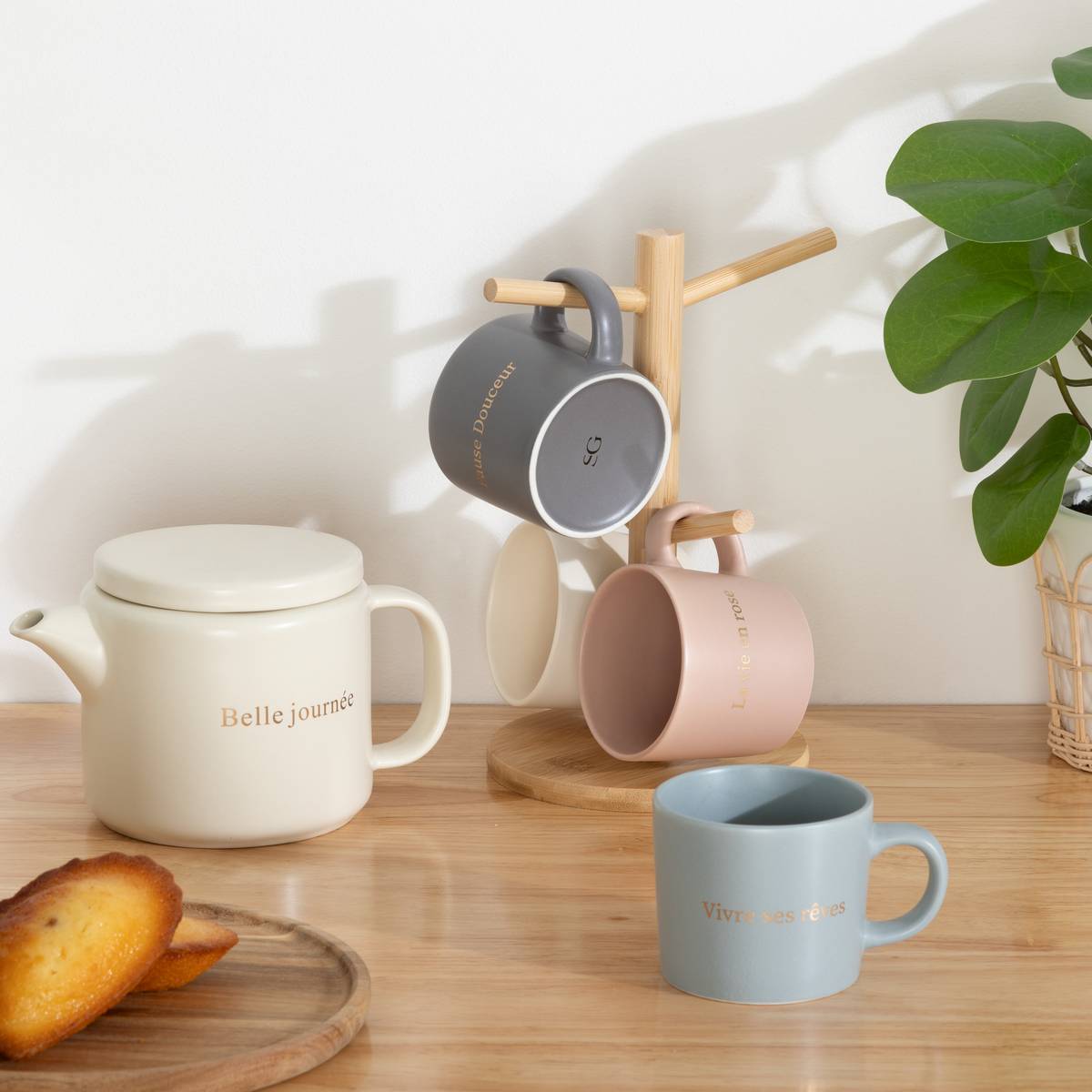 Rack 4 mugs  Belle Journee Vaisselle Tasses, mugs