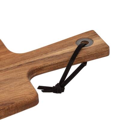 Planche De Présentation En Bois D'acacia Marron 70 Cm - Pour Fromages, Charcuterie, Apéritifs, Décoration Table
