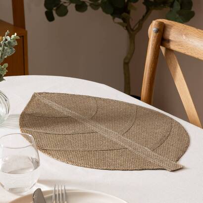 Set de table  feuille linge de table sets de table