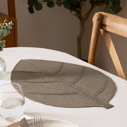 Set de table  feuille linge de table sets de table