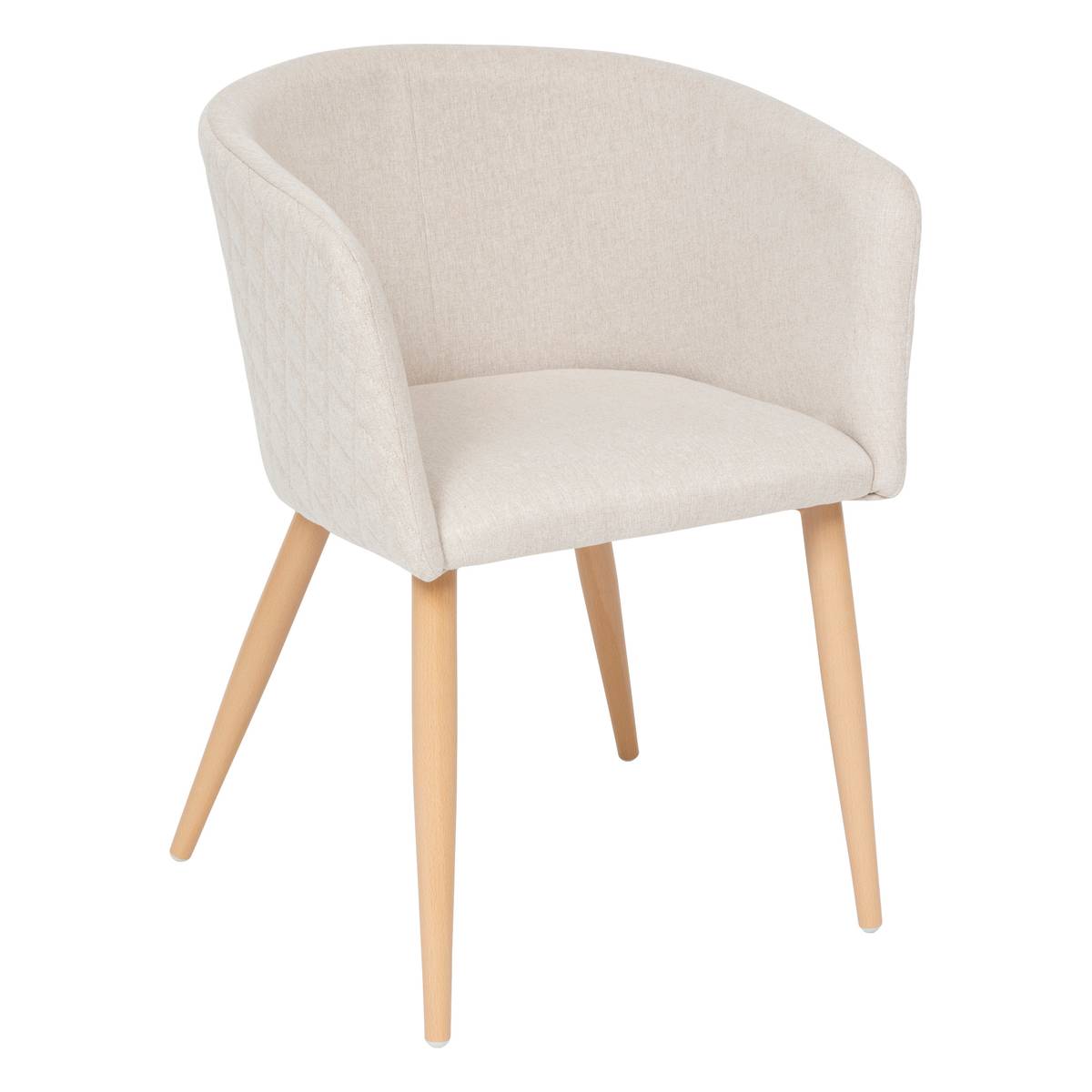 Fauteuil De Salle à Manger Marlo Atmosphera – Hêtre Ambre, Assise Rembourrée Confort, Design Élégant & Moderne