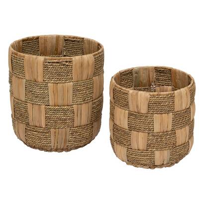2 paniers Nadi Rangements d&eacute;co Paniers de rangement