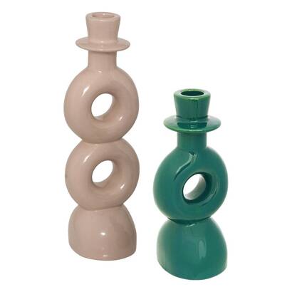 Lot de 2 bougeoirs Mala Bougies, senteurs Photophores, bougeoirs