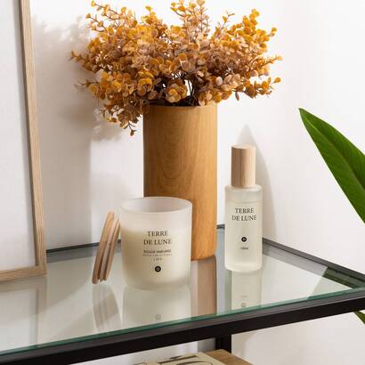 Bougie parfum&eacute;e terre de lune bougies, senteurs bougies parfum&eacute;es