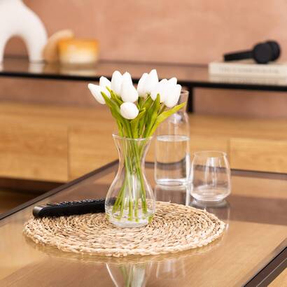 Composition tulipes avec vase hector plantes, vases fleurs artificielles