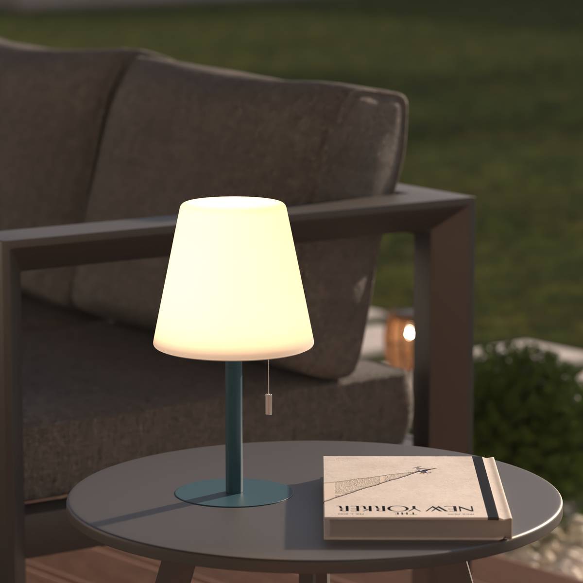 Lampe d'extérieur ZACK rechargeable USB Bleu canard Lampes sans fil Lampes d'extérieur