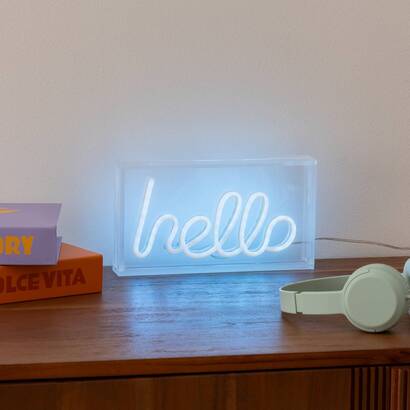 N&eacute;on &agrave; poser led hello objets d&eacute;co guirlandes, bo&icirc;tes lumineuses