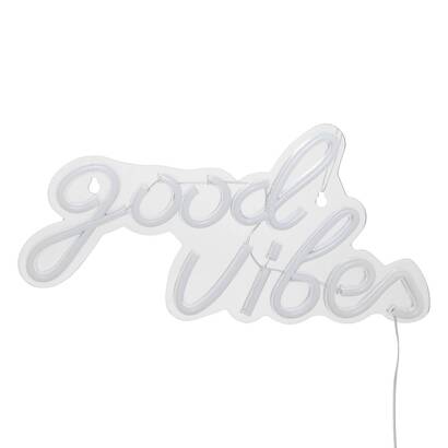 N&eacute;on mural led good vibes objets d&eacute;co guirlandes, bo&icirc;tes lumineuses