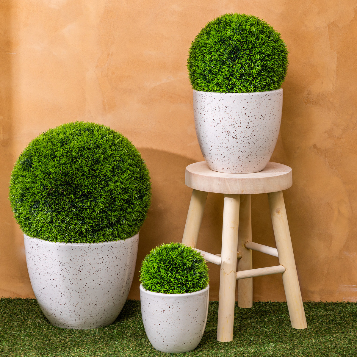 Lot de 3 pots Vena Plantes, vases Pots de fleurs