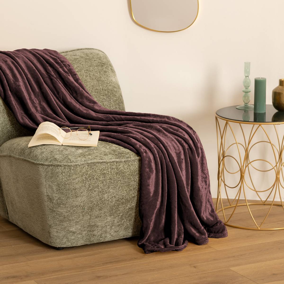 Plaid flanelle Ollis Coussins, plaids Plaids