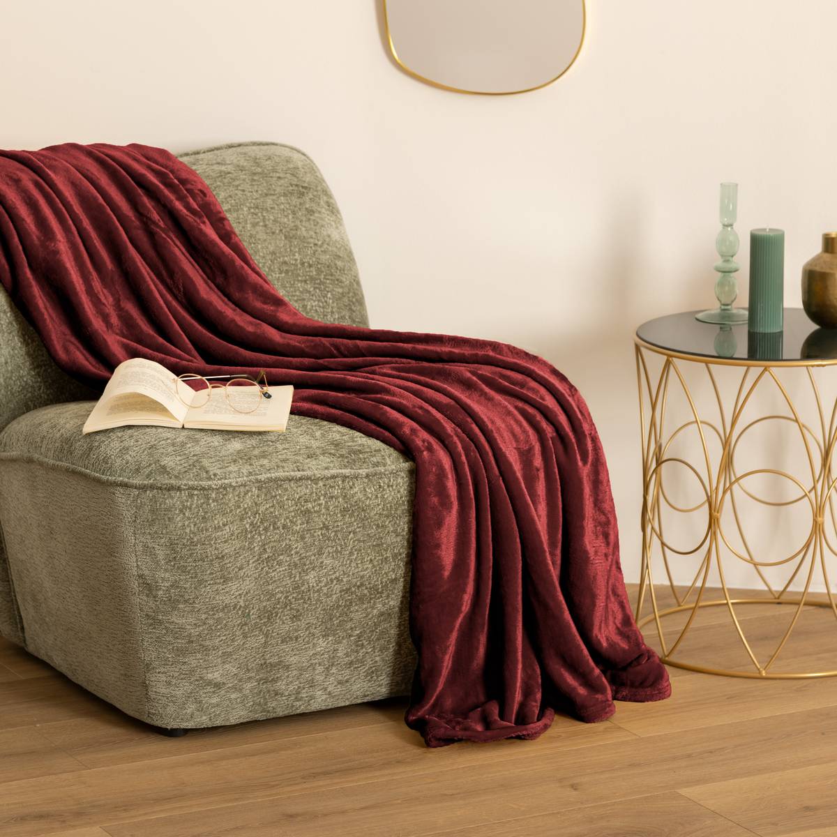 Plaid flanelle Ollis Coussins, plaids Plaids