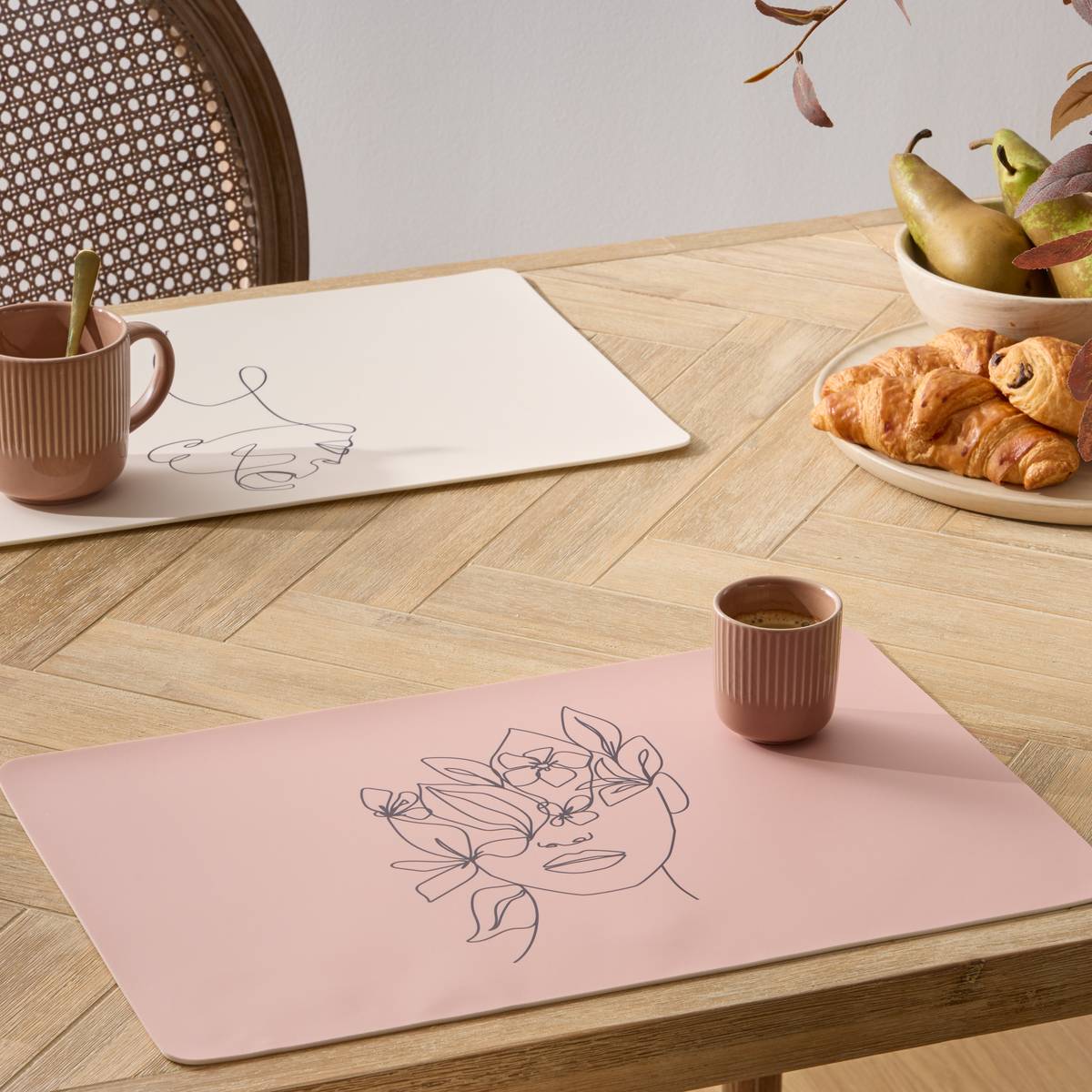 Set de table Visage Linge de table Sets de table