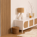 Lot de 2 panneaux d&eacute;coratifs tasseaux bois Colva Produits Panneaux muraux