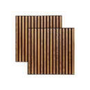 Lot de 2 panneaux d&eacute;coratifs tasseaux bois Colva Produits Panneaux muraux