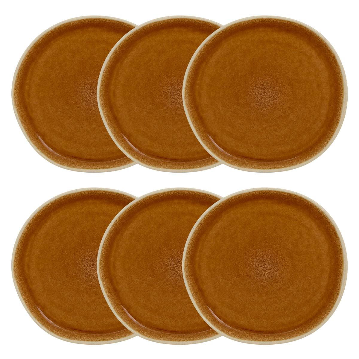 Lot de 6 assiettes &agrave; dessert Wonja Vaisselle Assiettes &agrave; dessert