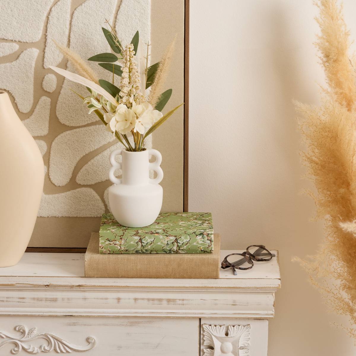 Composition florale Dibia Plantes, vases Fleurs artificielles