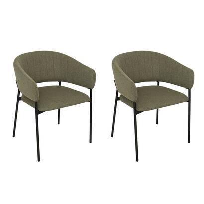 Lot de 2 fauteuils Solea Salle &agrave; manger Chaises, fauteuils de table