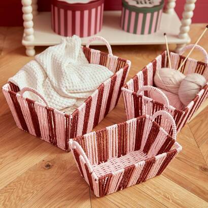 Lot de 3 cagettes Cherie Rangements d&eacute;co Boites de rangement
