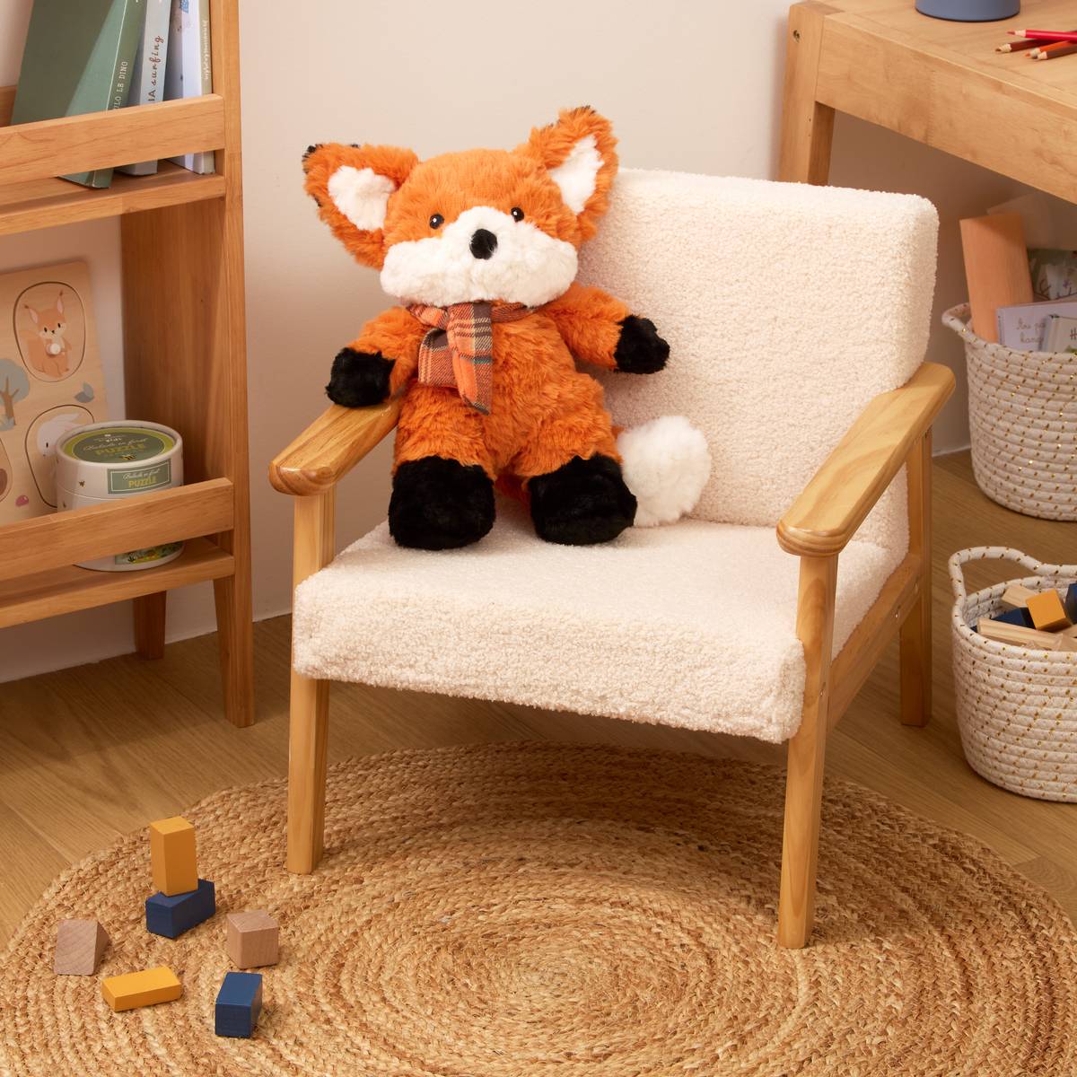 Peluche renard enfant Ginger D&eacute;coration enfant Peluches, jouets