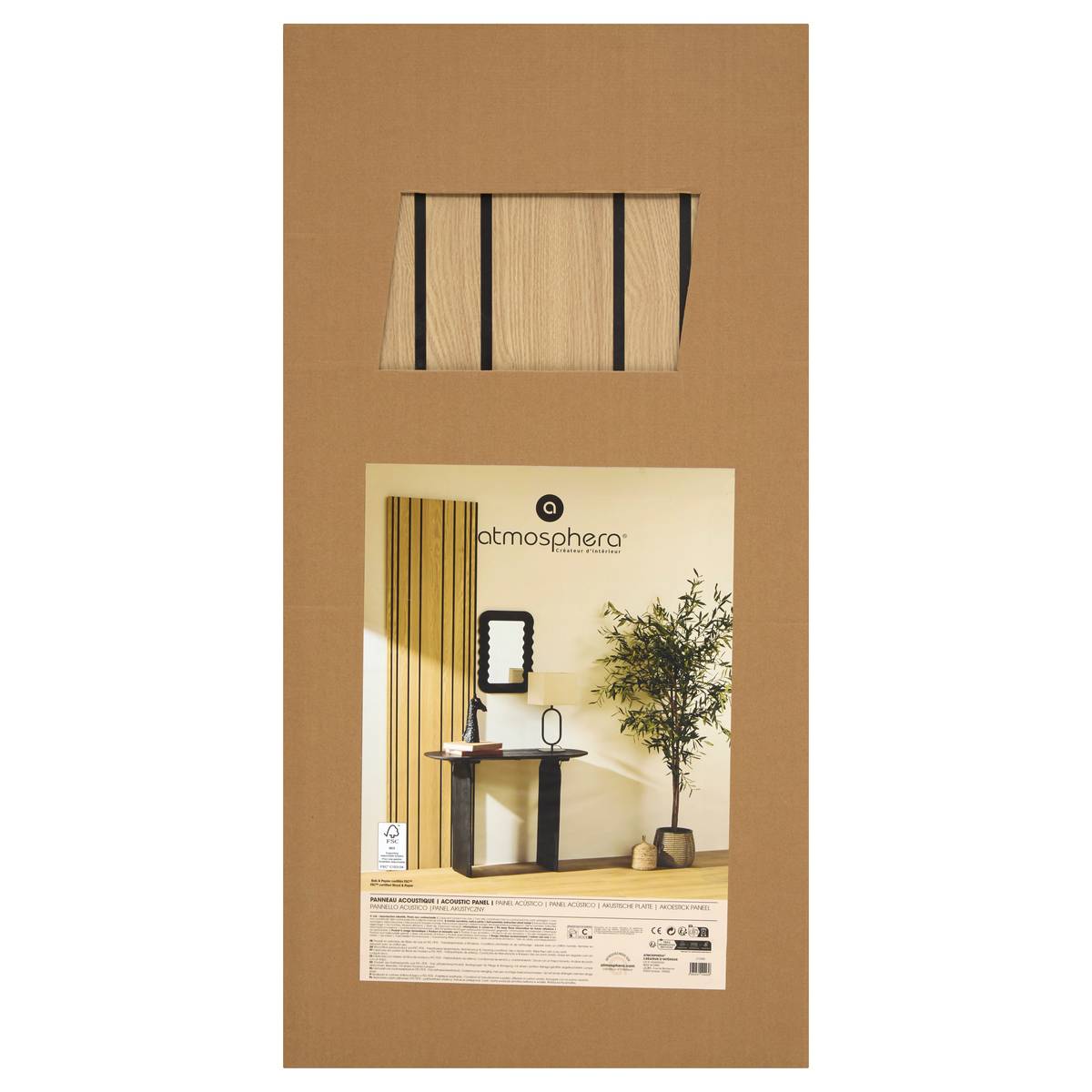 Panneau d&eacute;coratif tasseaux bois Colva Produits Panneaux muraux