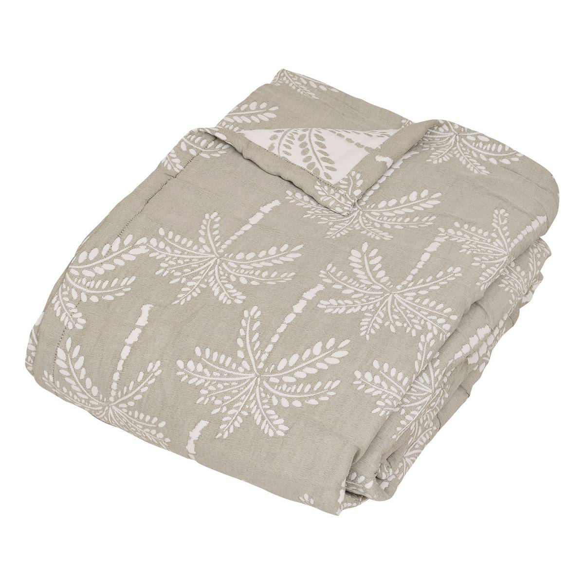 Dessus De Lit Atmosphera Nuvia Fleur - Dimensions 240x260 Cm - Couleur Beige - Décoration Literie - 10