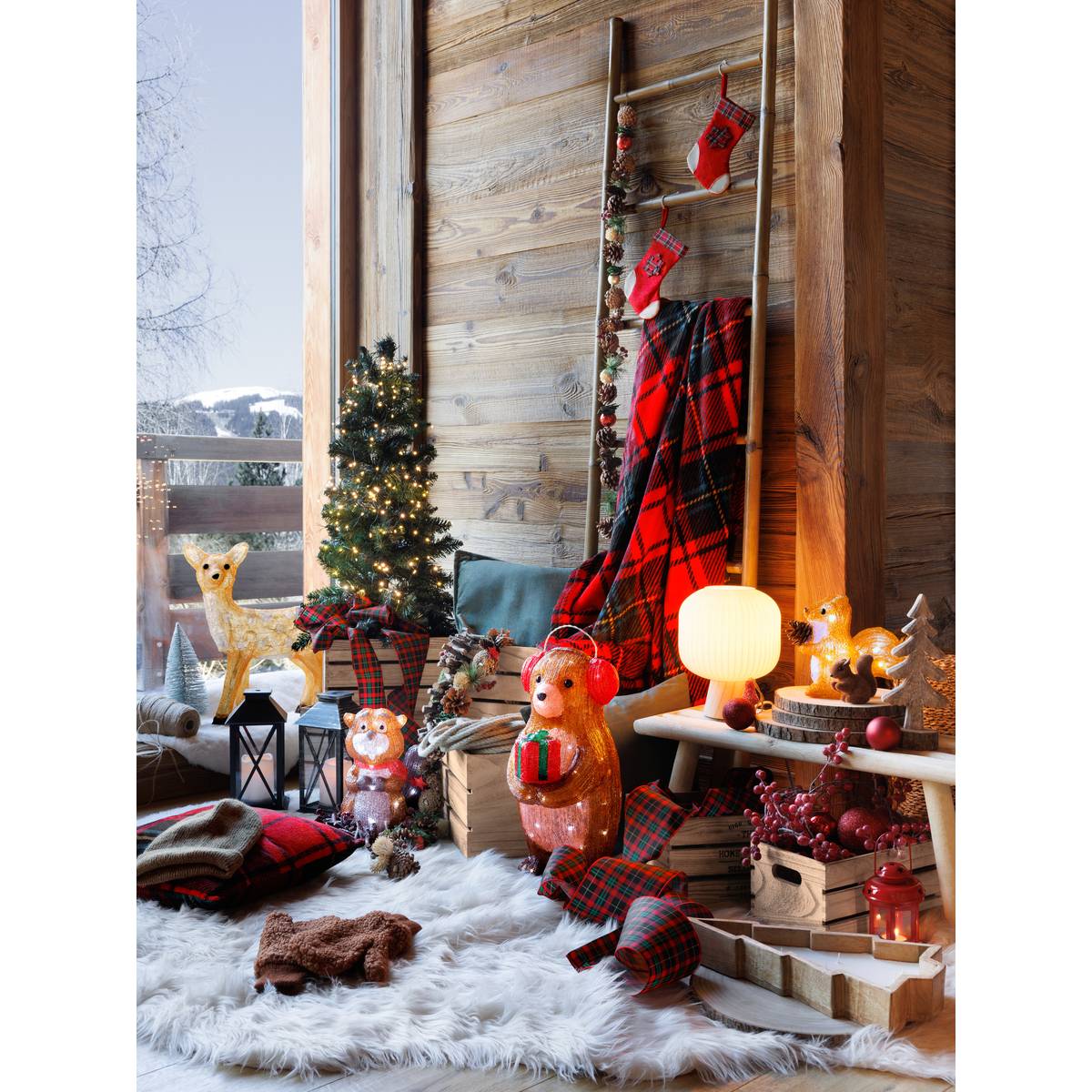 Plaid flanelle imprimé Brody Coussins, plaids Plaids