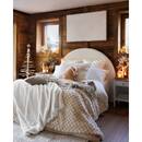 Plaid flanelle effet sherpa Lyno Coussins, plaids Plaids