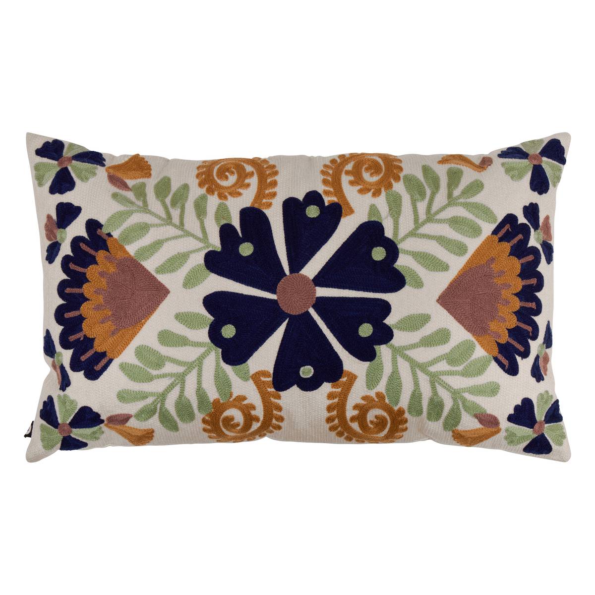 Cuscino "Hary" Multicolore, 50x30 cm Blu / Arancione / Verde