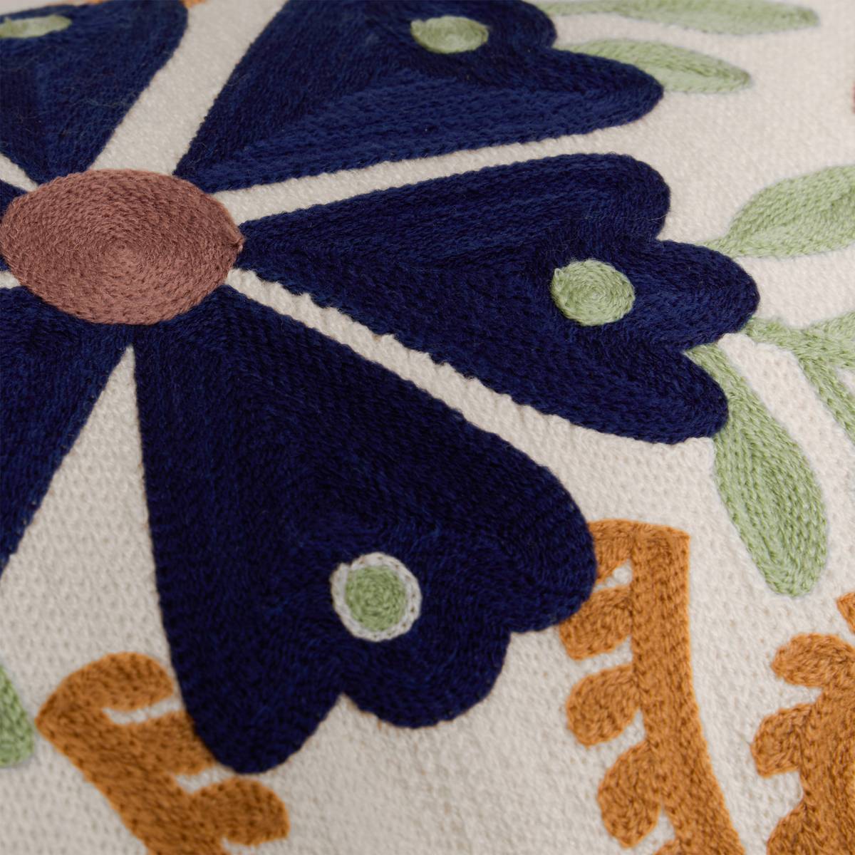 Cuscino "Hary" Multicolore, 50x30 cm Blu / Arancione / Verde