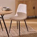 Sedia "Tyka" Beige Beige / noir