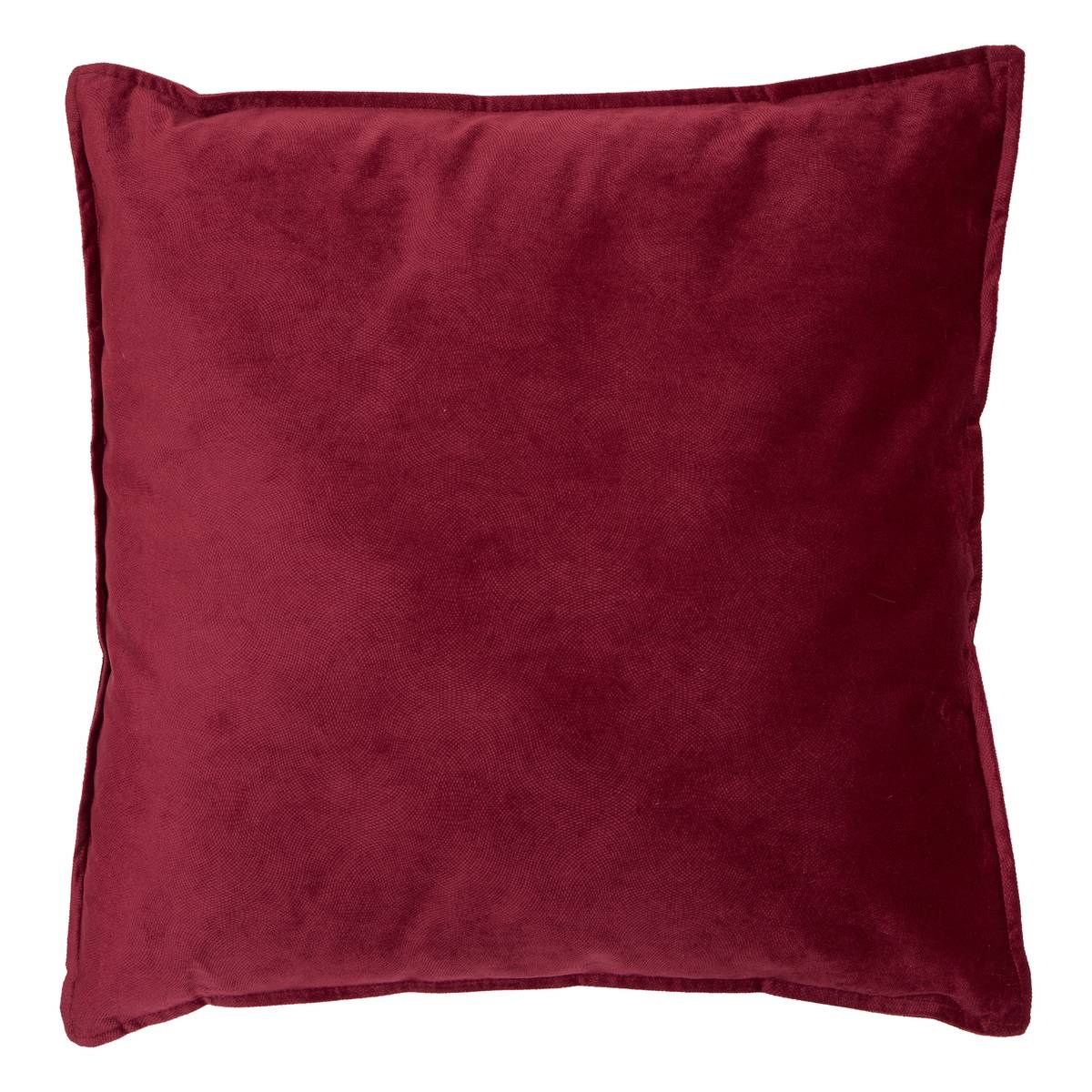 Cuscino "Lilou" Rosso Granato, 55x55 cm Rosso granato