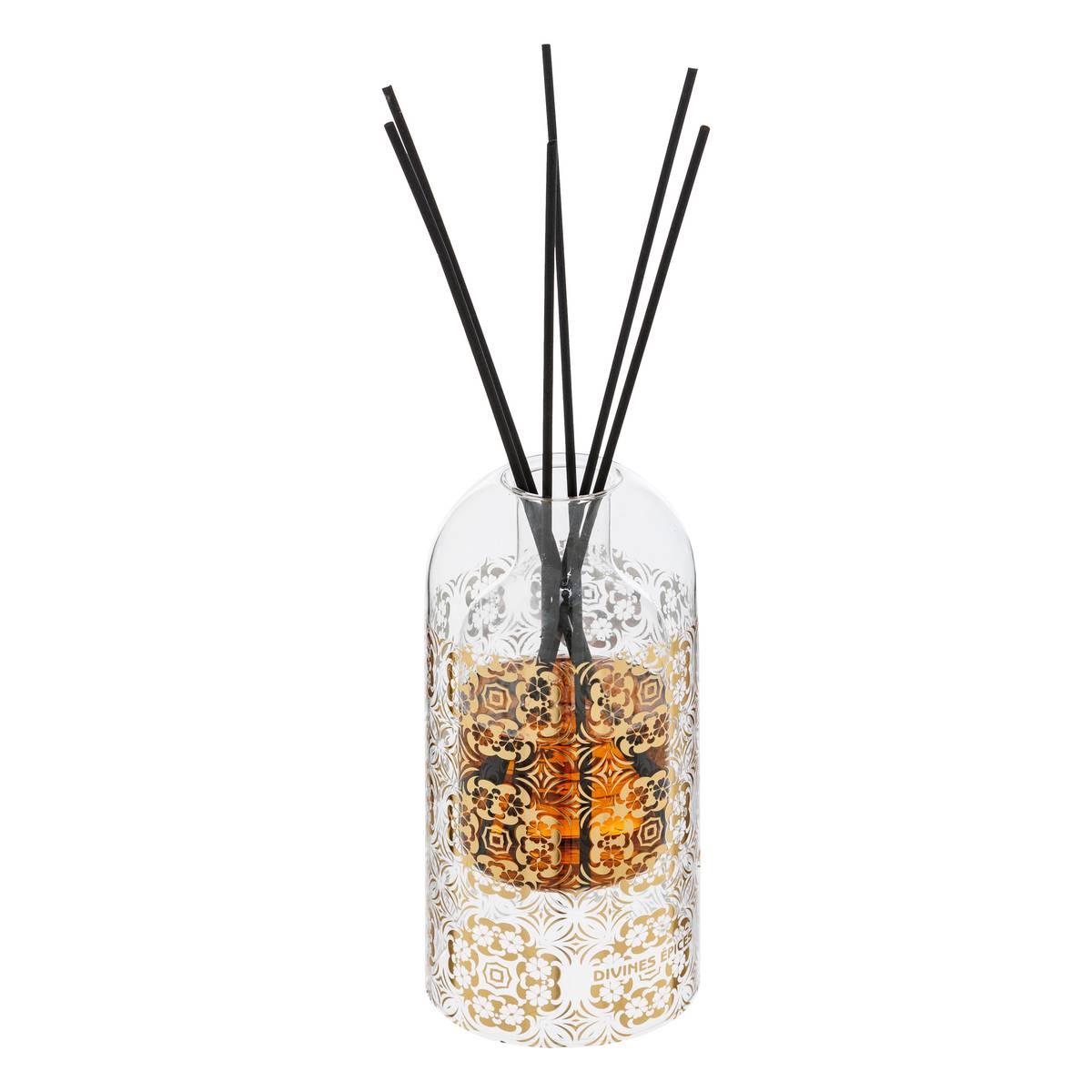 Diffusore "Ilan" Arancia candita - Cannella - Fava tonka, Ambra, 500ml Divine spezie