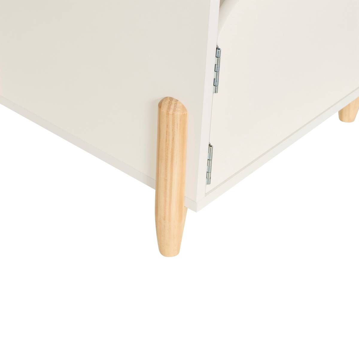Comodino per bambini "Dolcezza" Bianco, 35,5x40 cm Bianco