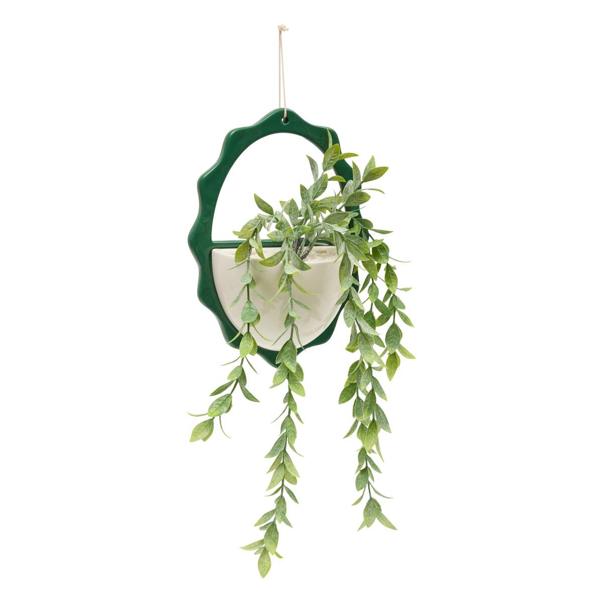 Pianta artificiale sospesa "Cheri" 19,5x9 cm Beige