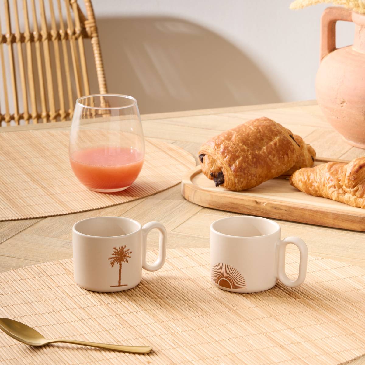 Tazza da espresso "Sunshine" Gres (ceramica), 110 ml, Beige Beige 1