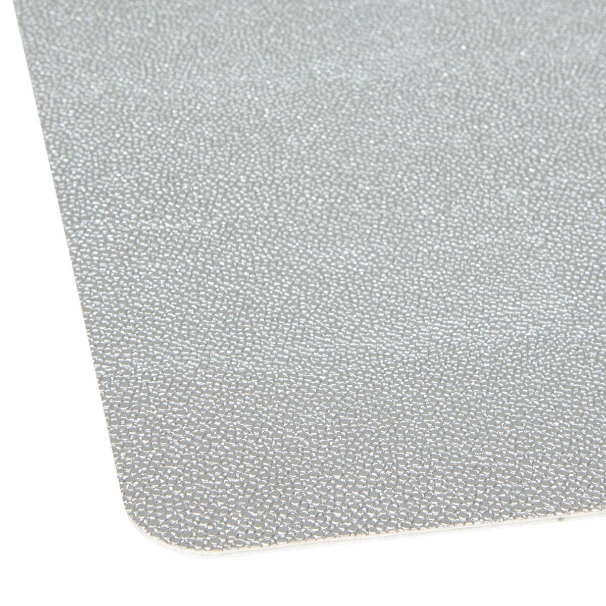 Tovaglietta "Mira" PU - Poliuretano, 49x33 cm, Argento Argento