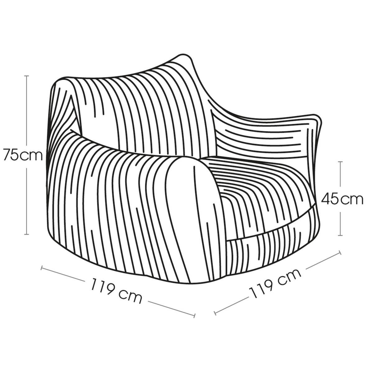 Poltrona XL "Muzi"