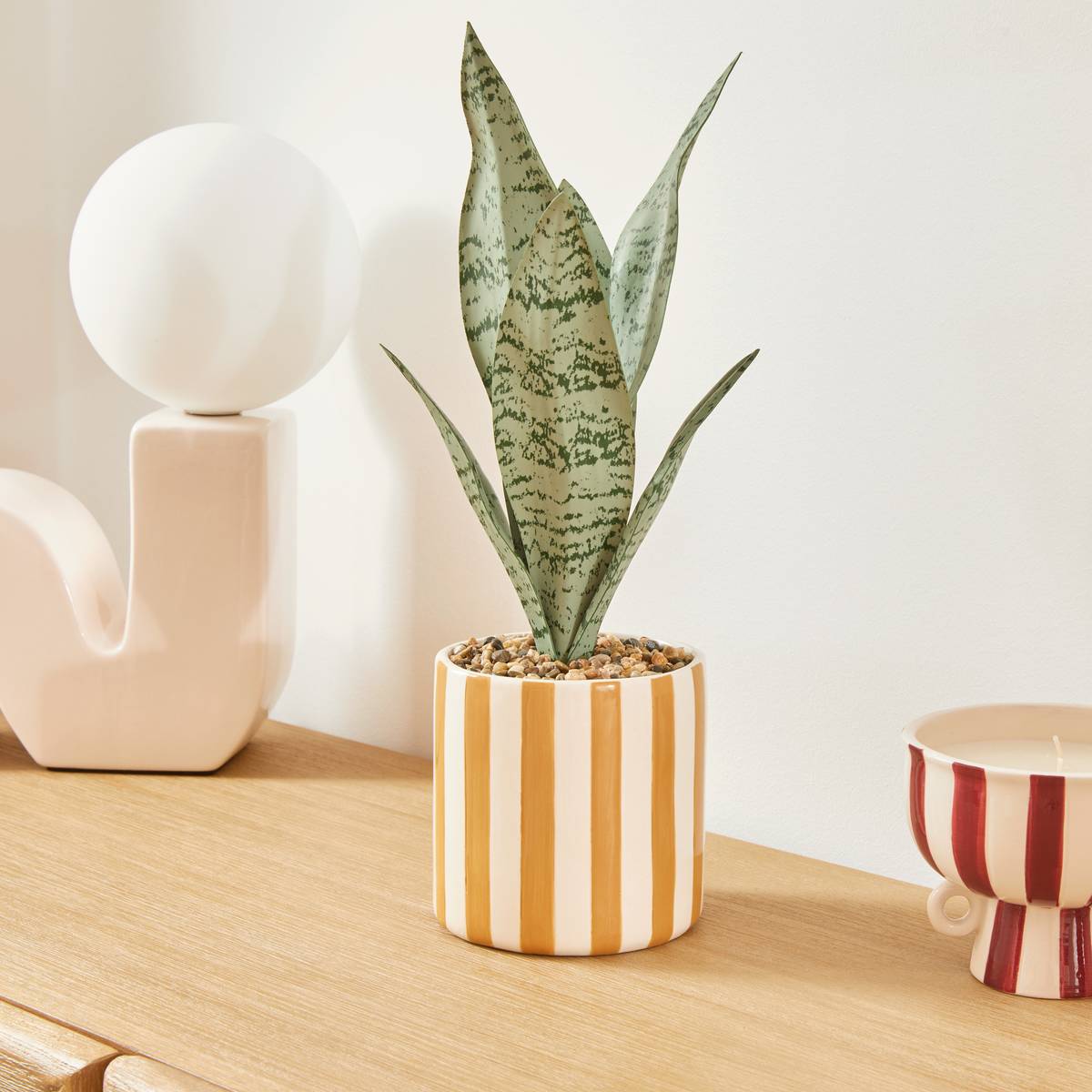 Pianta artificiale in vaso "Cheri" 11,5x11,5 cm Giallo